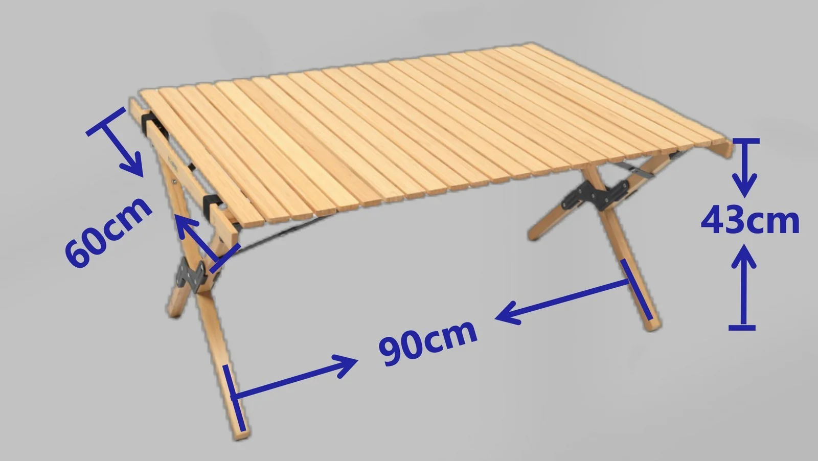 4 Chairs & 1 Table Set Bamboo Camping Folding Portable Outdoor Picnic Travel BBQ - Image 10
