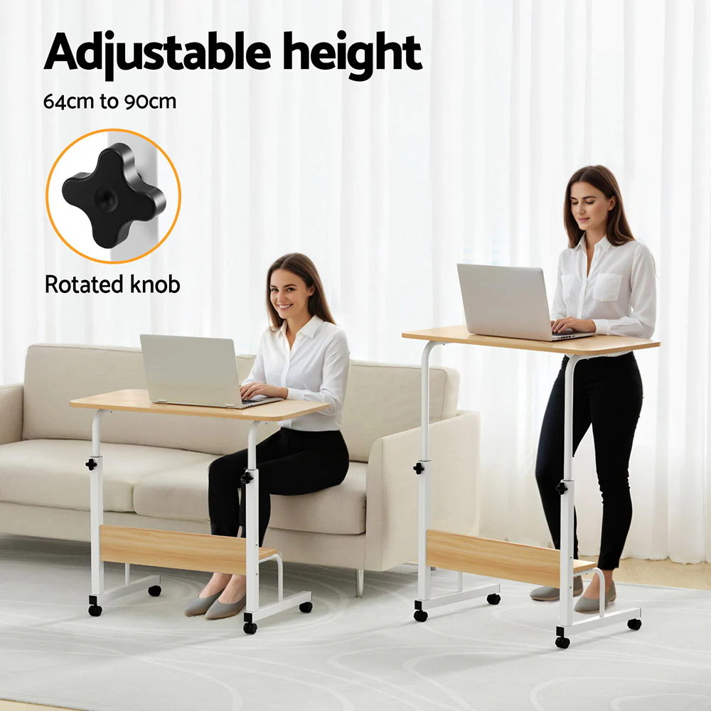 Artiss Laptop Desk Portable Sit Stand Desks Height Adjustable Workstation 80CM - Image 5