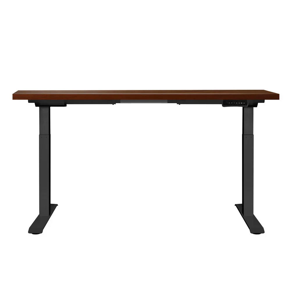 Artiss Standing Desk Motorised Dual Motor Walnut 120CM - Image 3