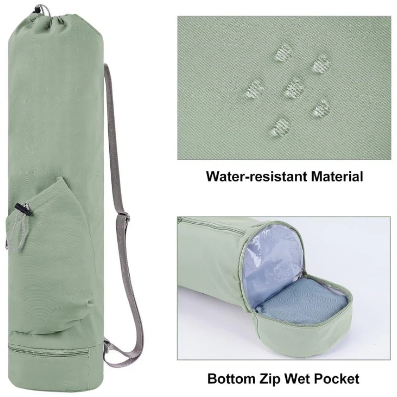 Black Durable Yoga Mat Carry Bag ‚Äö√Ñ√∂‚àö√ë‚àö‚àÇ‚Äö√†√∂‚àö√´‚Äö√†√∂‚Äö√†√á‚Äö√Ñ√∂‚àö‚Ä†‚àö‚àÇ‚Äö√†√∂‚àö¬¥‚Äö√Ñ√∂‚àö‚Ä†‚àö‚àÇ¬¨¬®¬¨√Ü Multi-Functional Fitness Backpack with Wet Pocket(Mugs are filming props, not included) - Image 6