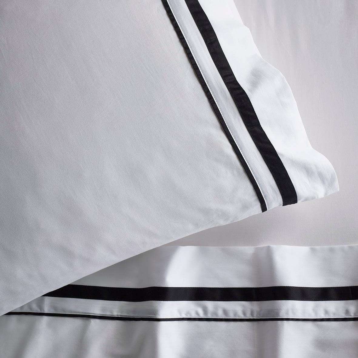 Cloud 1000 TC Egyptian Cotton White Charcoal Split King Sheet sets by Renee Taylor - Image 4