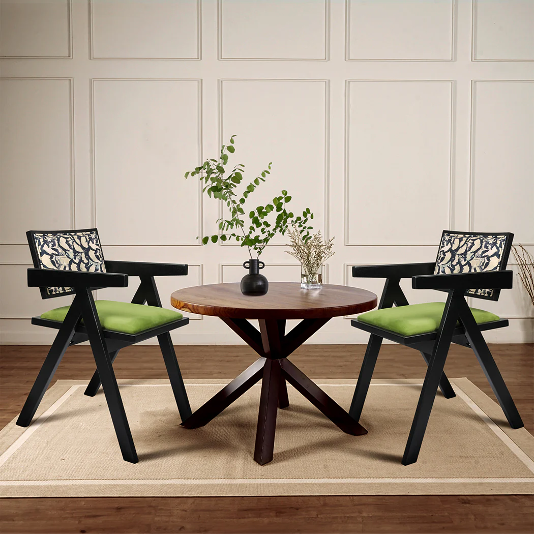 Levede 1X Dining Chair Retro Backrest Chair - Image 6