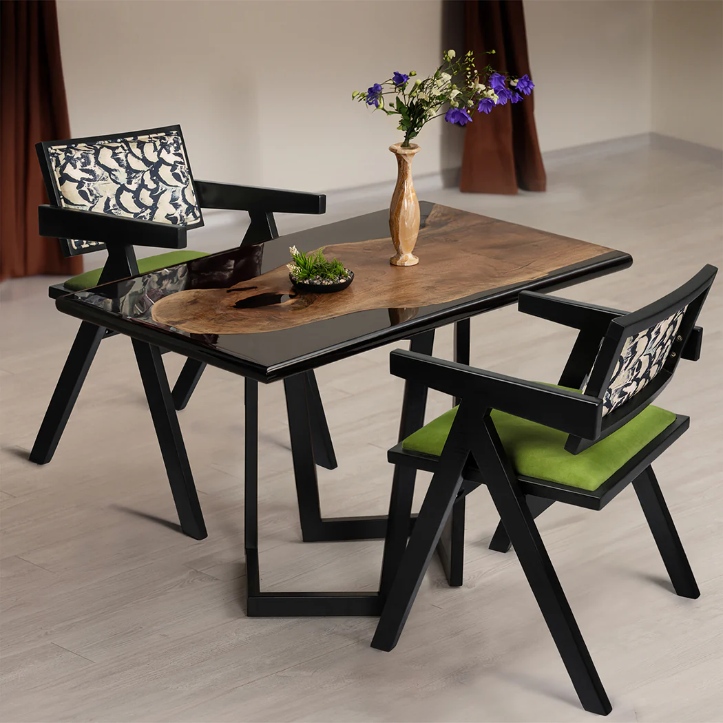 Levede 1X Dining Chair Retro Backrest Chair - Image 7