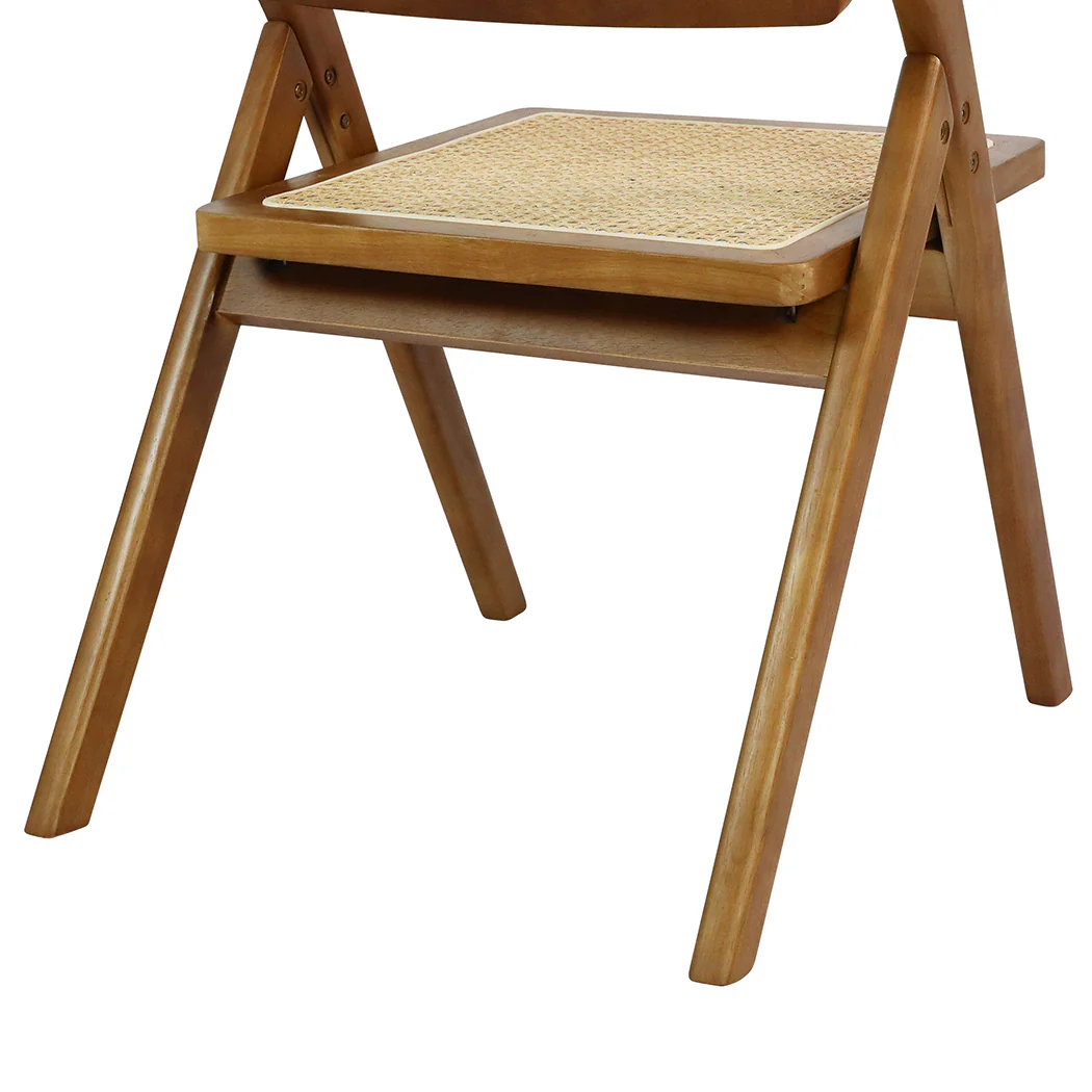 Levede 4X Foldable Rattan Dining Chairs - Image 5