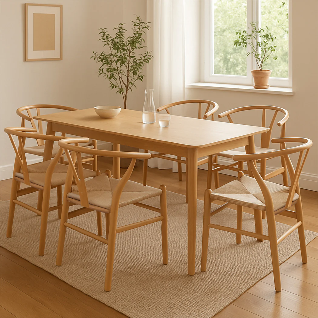 Levede 6x Dining Chairs Wooden Hans - Image 7