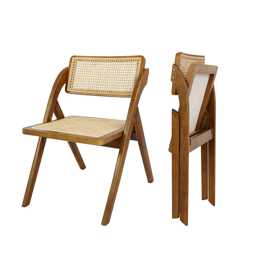 Levede 6X Foldable Rattan Dining Chairs - Image 8