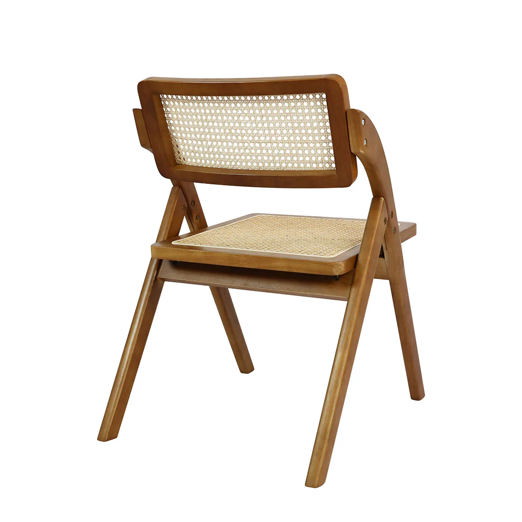 Levede 8X Foldable Rattan Dining Chairs - Image 3