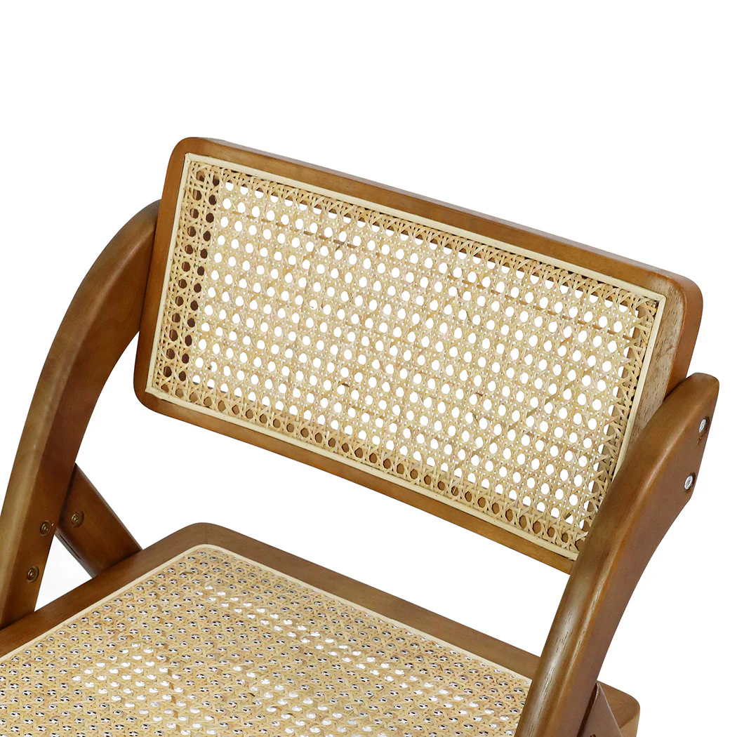 Levede 8X Foldable Rattan Dining Chairs - Image 4