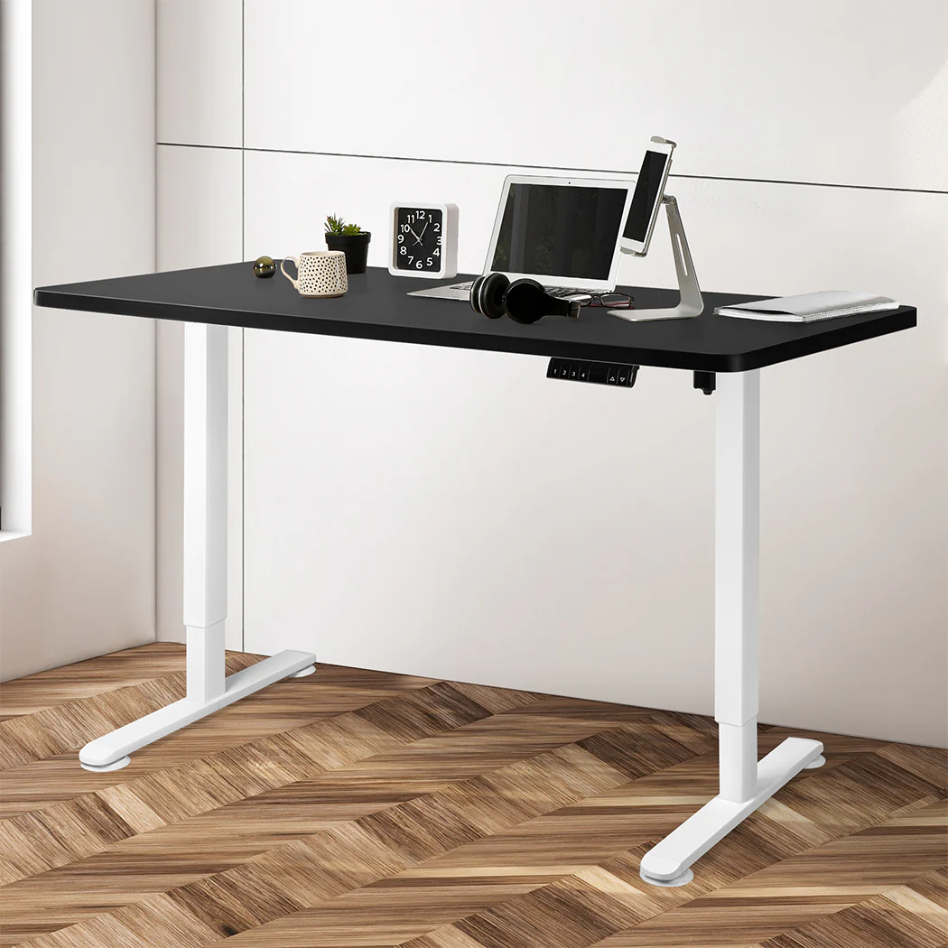 Levede Motorised Standing Desk Adjustable 140cm Black 1000x 1MM - Image 6