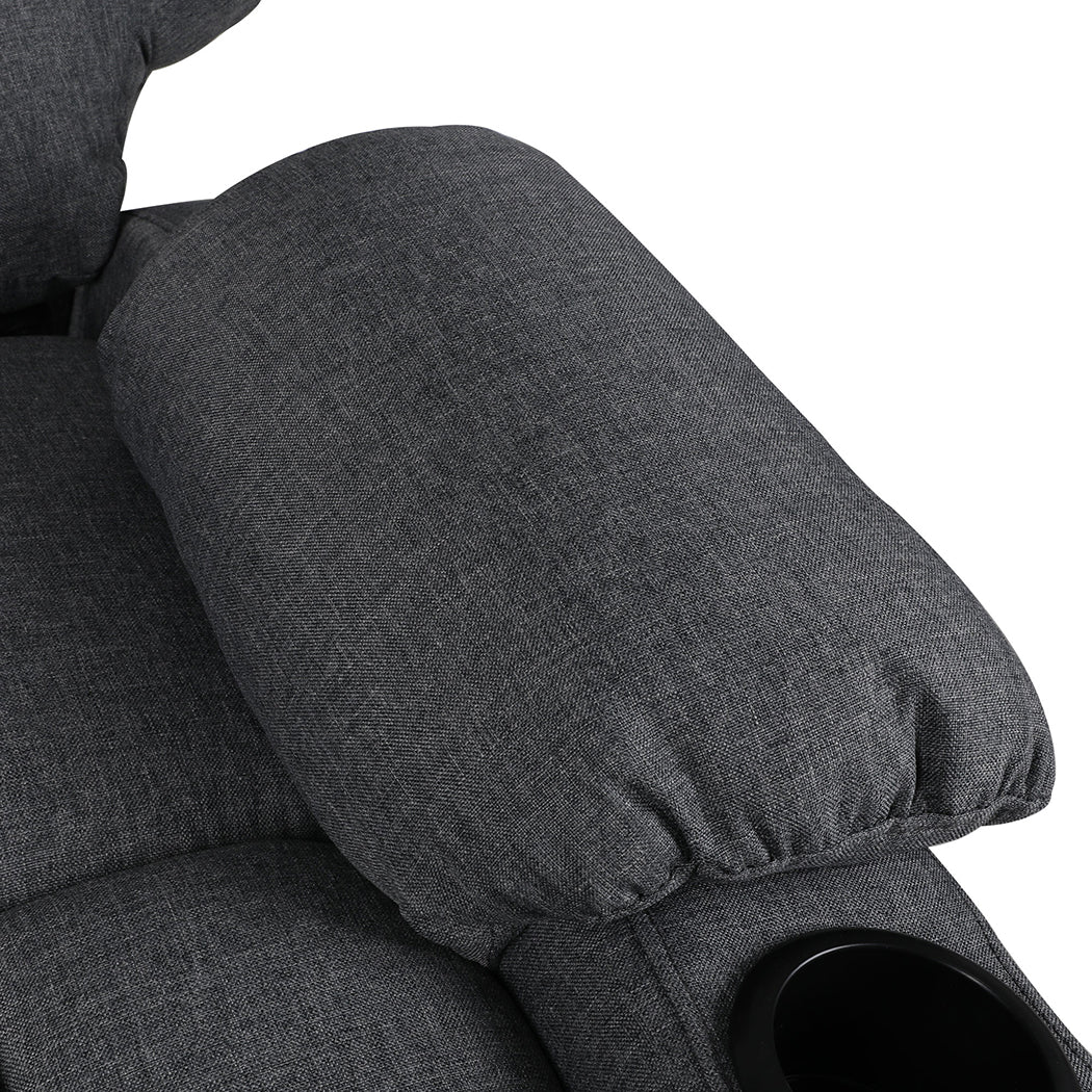 Levede Recliner Chair Electric Lift Grey - Image 4