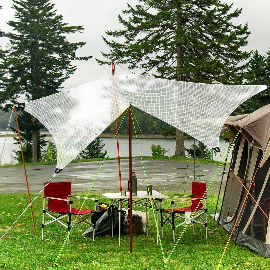 Manan Tarp Tarpaulin 200GSM Camping 6.1mx7.3m - Image 7