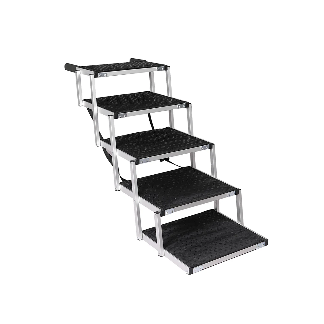 PaWz 5 Steps Dog Ramp Adjustable Height Black - Image 8