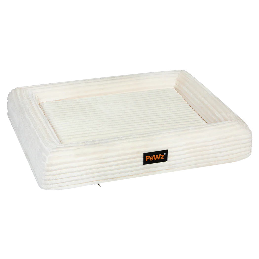 Pawz XL Size Orthopedic Dog Bed with Corduroy Removable Cover Waterproof Washable Beige - Image 8