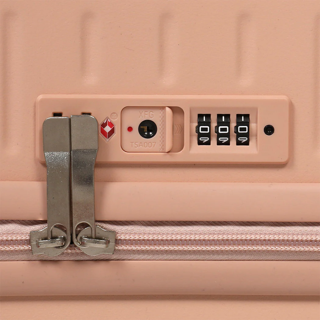 Slimbridge 26" Luggage Wide Handle Hard Case Pink - Image 4