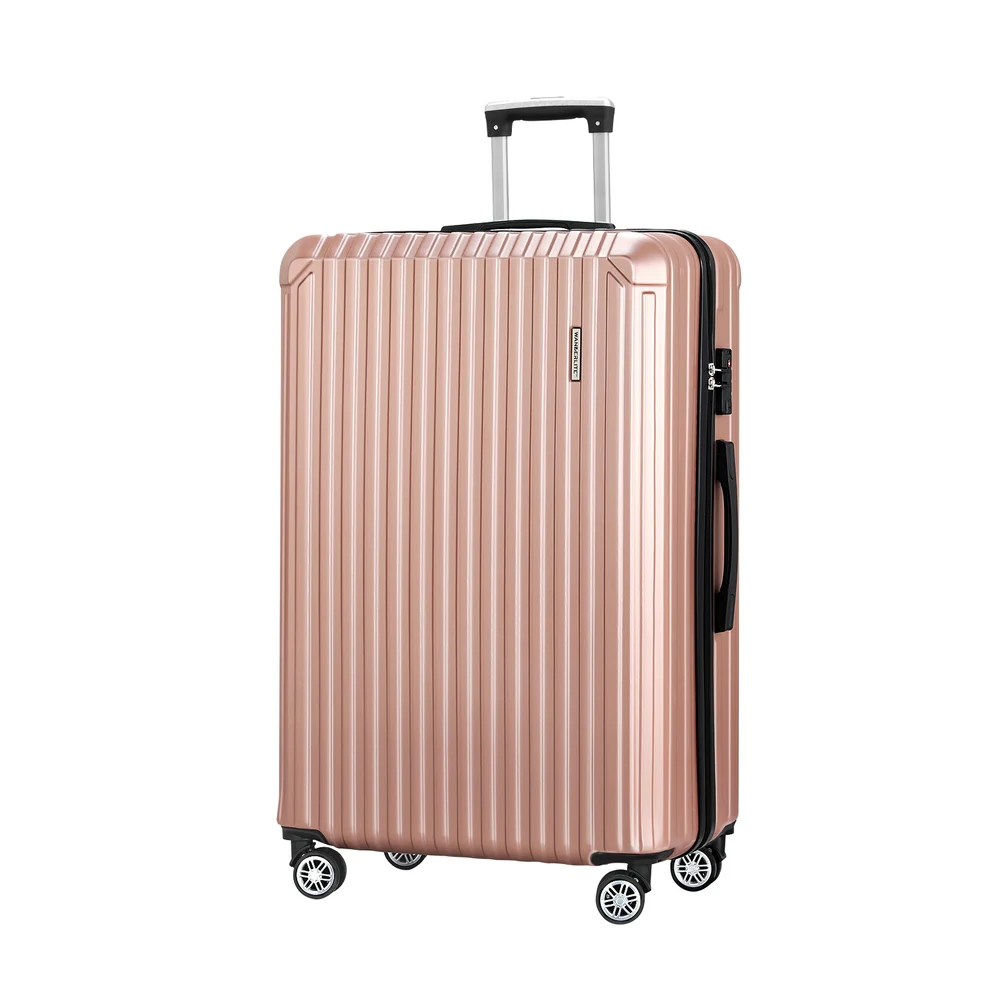 Wanderlite 28-inch Luggage Set with TSA Lock‚àö√Æ‚àö‚àè≈í¬©ABS Hard Shell Travel Suitcase Organiser Luggage Case Rose Gold - Image 7